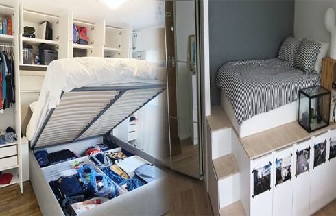 King Beds With Storage Built-In Underneath