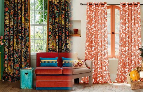 Affordable Living Room Curtains in Trendy Patterns and Colors