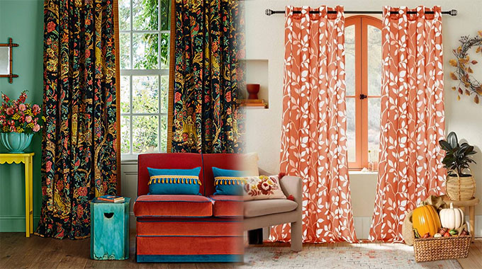 Affordable Living Room Curtains in Trendy Patterns and Colors