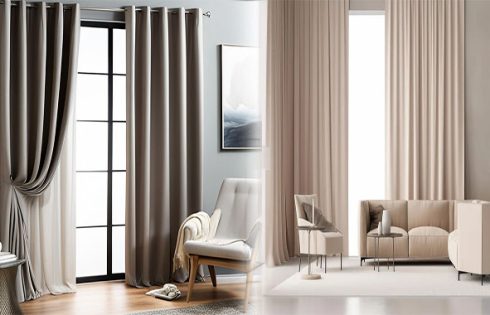 Luxurious Living Room Curtains for a Modern Aesthetic